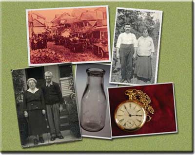 Collage of  family photographs